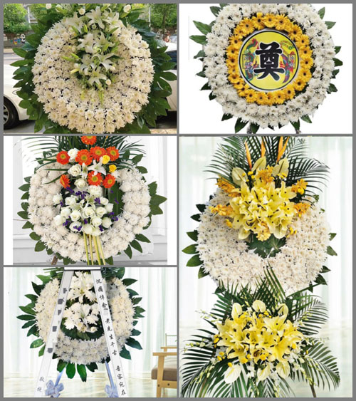 广东清远市英德市连江口镇银坑村花圈速递
